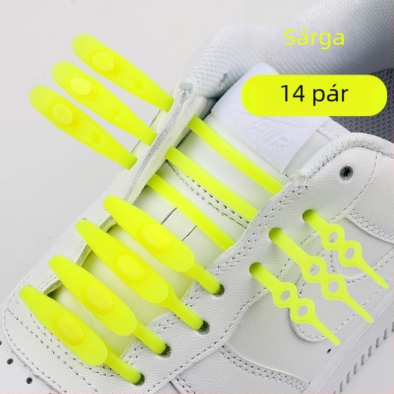 Slip-On cipőkhöz fűzőkapocs, szilikonrugalmas, uniszex, textile cipőkhöz, tavasz