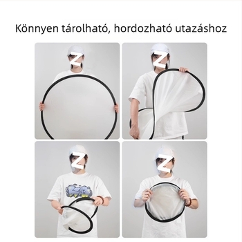 Fotózásra tervezett lágyfény panel — összecsukható, hordozható, magnézium‑ötvözetből, diffúziós panel, stúdió tartó