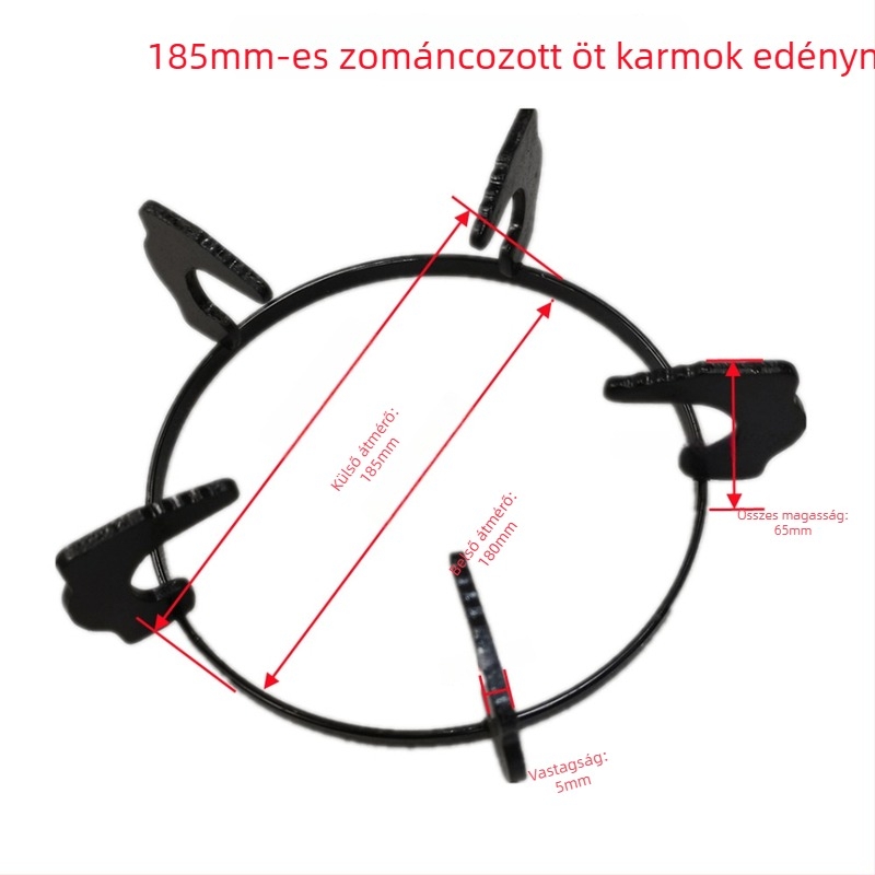 Gáztűzhely edénytartó - csúszásmentes tartó, edényfogó kiegészítő, modell: Gas stove pot holder