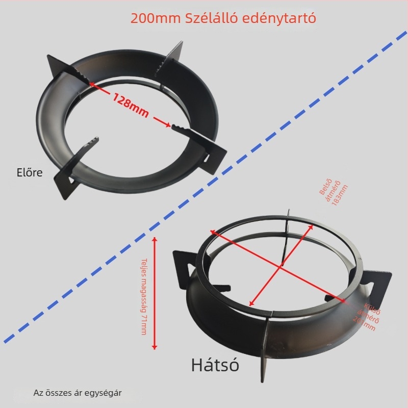 Gáztűzhely edénytartó - csúszásmentes tartó, edényfogó kiegészítő, modell: Gas stove pot holder