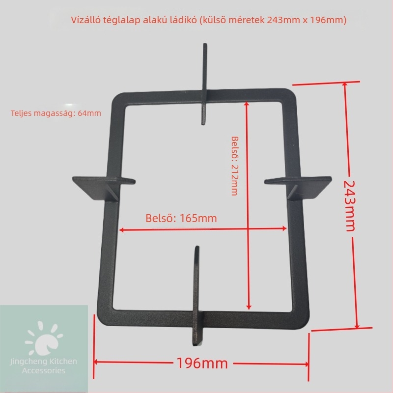 Gáztűzhely edénytartó - csúszásmentes tartó, edényfogó kiegészítő, modell: Gas stove pot holder