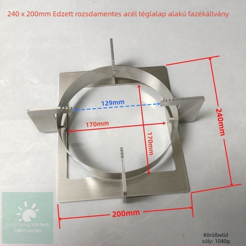 Gáztűzhely edénytartó - csúszásmentes tartó, edényfogó kiegészítő, modell: Gas stove pot holder