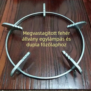 Kör alakú gázégő tartó, univerzális, csúszásmentes, tejfazék tartó