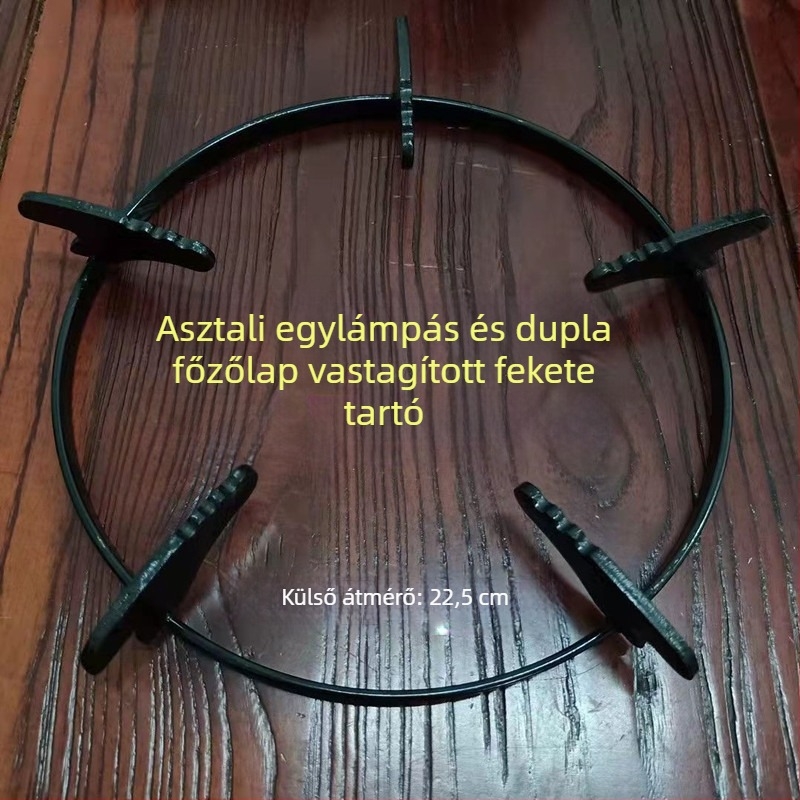 Kör alakú gázégő tartó, univerzális, csúszásmentes, tejfazék tartó