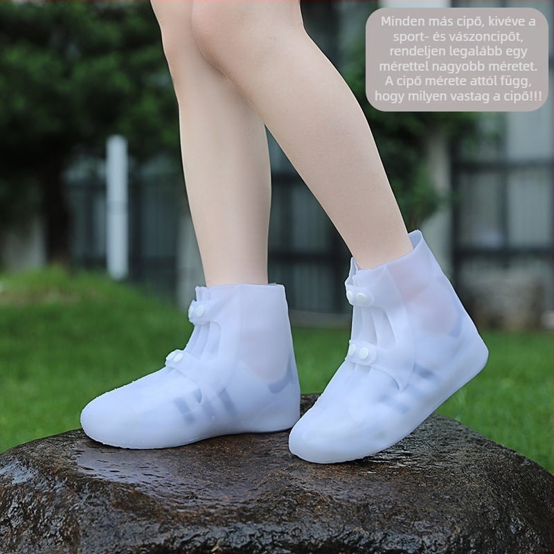 Esővédő cipővédők férfiaknak, vízálló, csúszásmentes, PVC