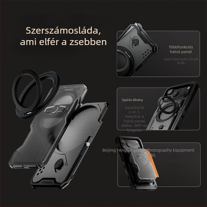Tilta objektív mount bővítő a telefonhoz — kompatibilis iPhone 17 Pro / Pro Max-szel; univerzális modell; maximális teher 2 kg
