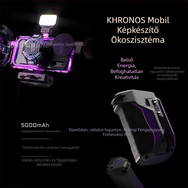 Tilta objektív mount bővítő a telefonhoz — kompatibilis iPhone 17 Pro / Pro Max-szel; univerzális modell; maximális teher 2 kg