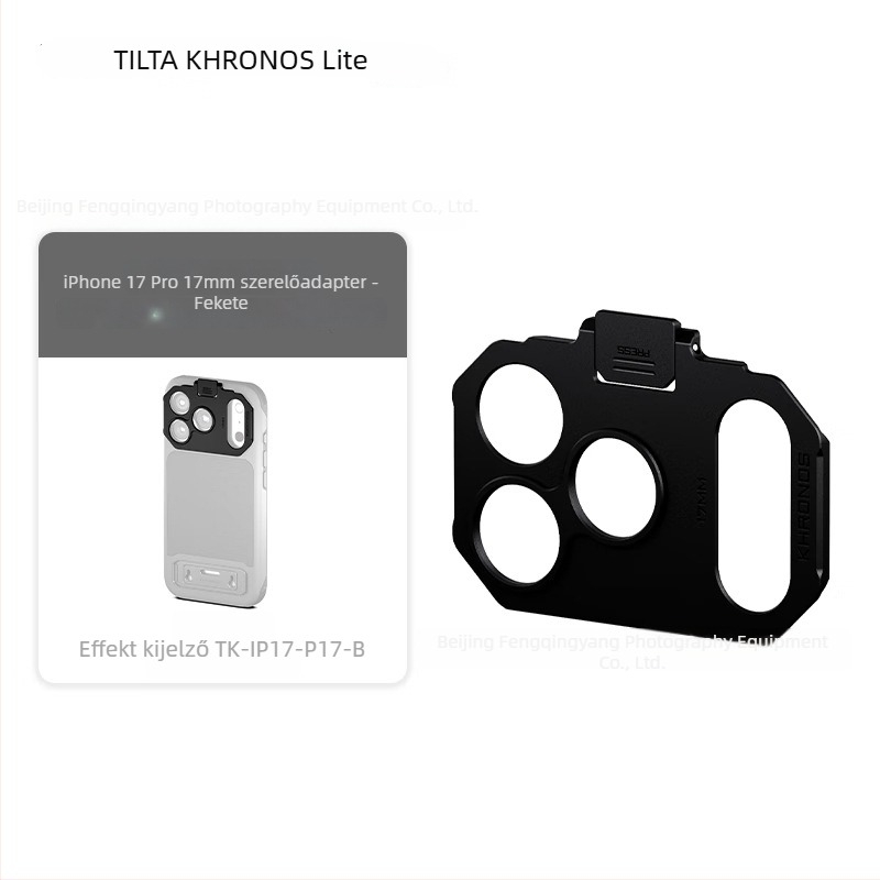 Tilta objektív mount bővítő a telefonhoz — kompatibilis iPhone 17 Pro / Pro Max-szel; univerzális modell; maximális teher 2 kg