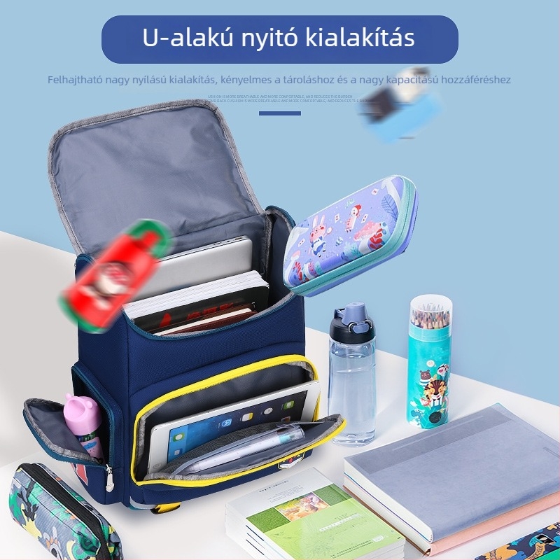 Új uniszex általános iskolai hátizsák űr témával, könnyű, logónyomással