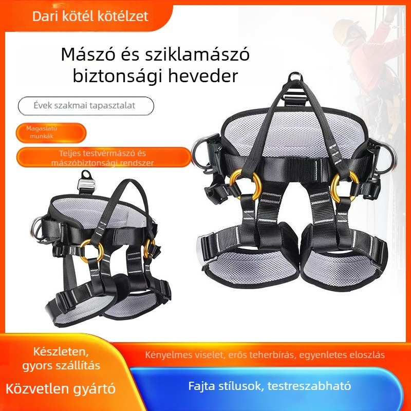 Bodari hegymászó és sziklamászó biztonsági öv – féltestes biztonsági öv magassági mentéshez és építkezéshez