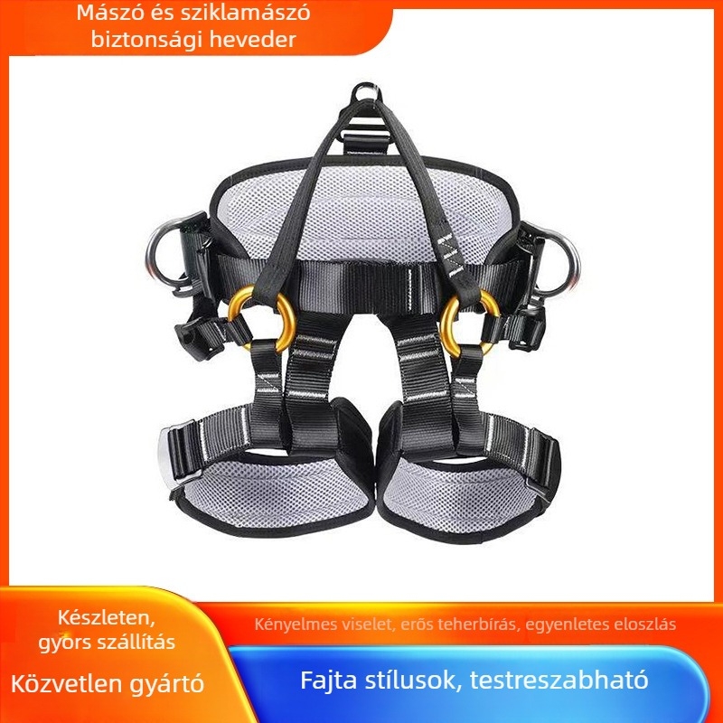 Bodari hegymászó és sziklamászó biztonsági öv – féltestes biztonsági öv magassági mentéshez és építkezéshez