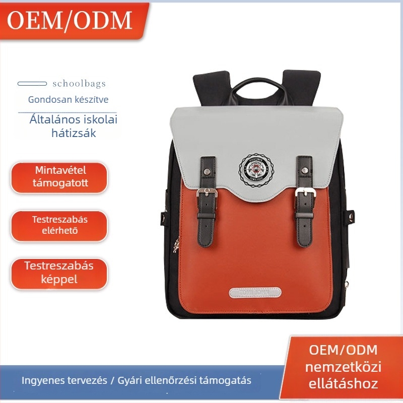 Általános Iskolás hátizsák - Nylon, Vízálló, Légáteresztő, Húzózsinóros zárás, Dokumentumtároló zseb