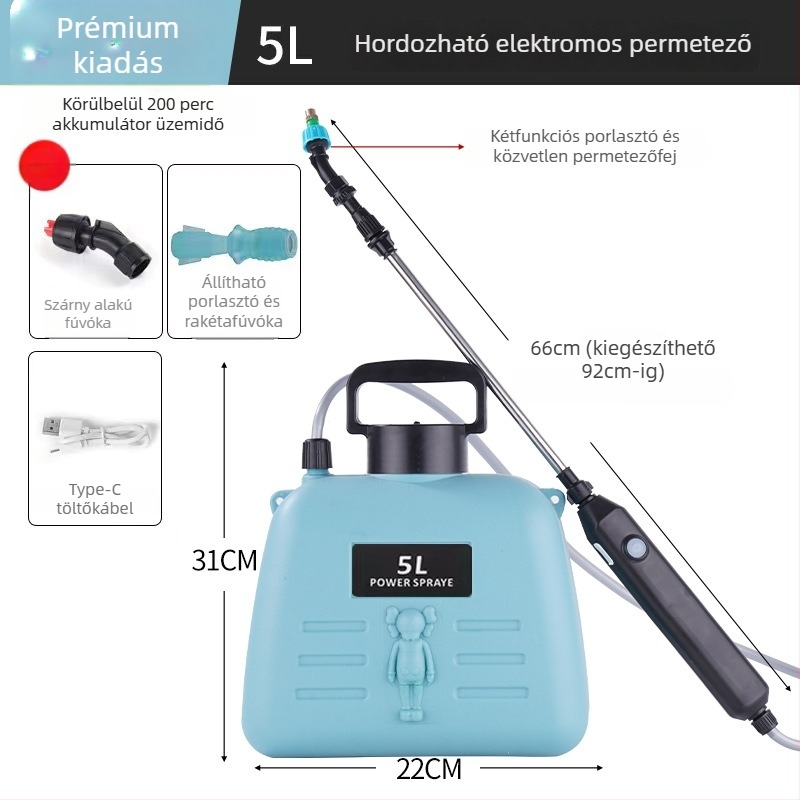 Öntöző kanna / permetező - Bong Orange - Műanyag
