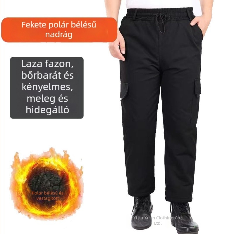 Férfi téli pamut munkaruha szett: bélelt dzseki és nadrág, kamufláž mintázat, kopásálló és hidegálló.