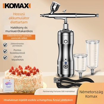 Torta spray pisztoly, vezeték nélküli elektromos — mousse és pigment felhasználásra, tölthető Li-ion akkumulátor, 12V, Comes