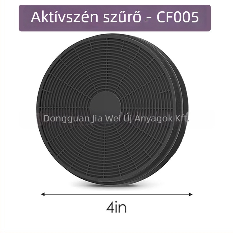 Beépített aktív szénszűrő konyhai szívóhoz – olajszűrő elem, modell Activated carbon filter, tömeg 80–175 g, piacra kerülés 2025