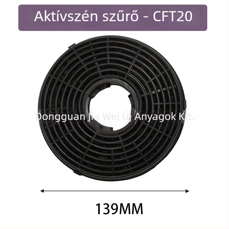 Beépített aktív szénszűrő konyhai szívóhoz – olajszűrő elem, modell Activated carbon filter, tömeg 80–175 g, piacra kerülés 2025
