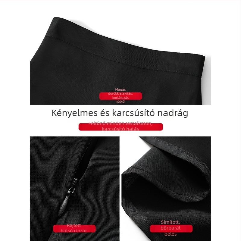 A-vonalú esernyőszoknya középméretű, magas derekú, gyapjú ruhaszövet, őszi 2025.