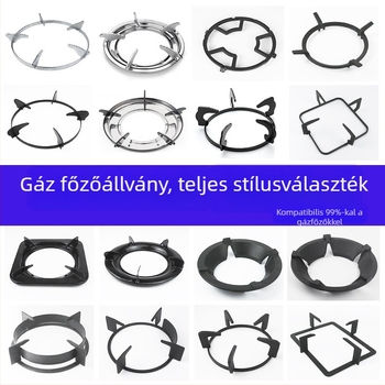 Gáztűzhely tartó – asztali egy darabos kivitel, kézi szerelés, általános modell, tömeg kb. 0,4 kg