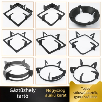 Gáztűzhely tartó – asztali egy darabos kivitel, kézi szerelés, általános modell, tömeg kb. 0,4 kg