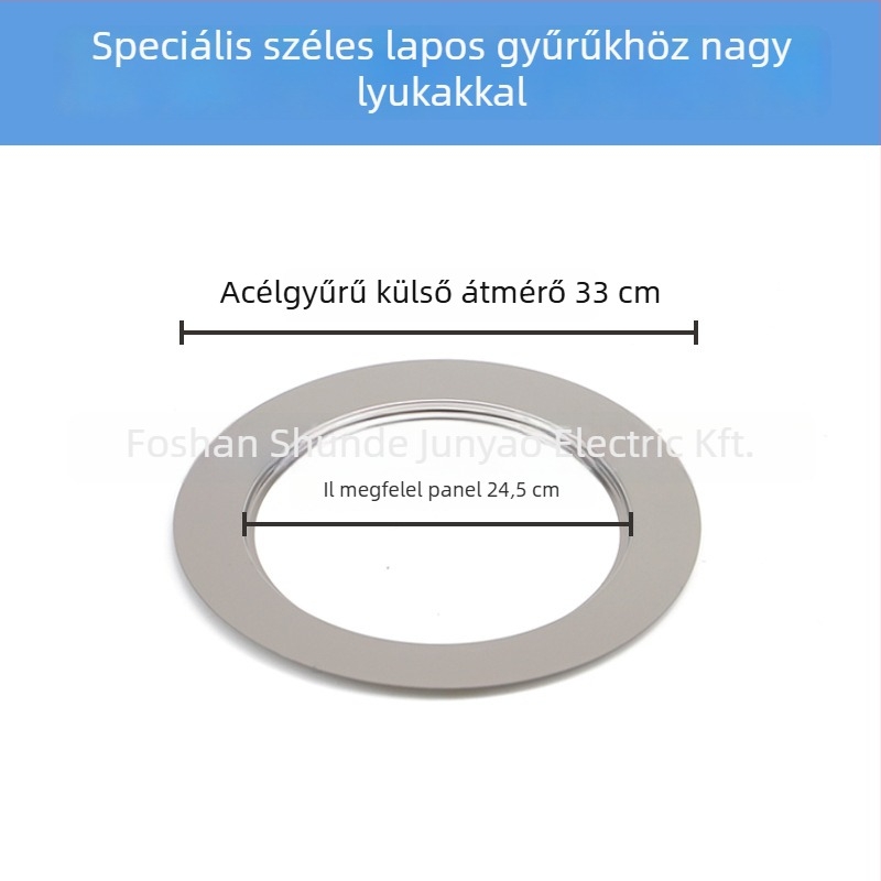 Junyao JDGQ rozsdamentes acél lapos felületű gyűrű elektromos tűzhelyhez — edényekhez való kiegészítő