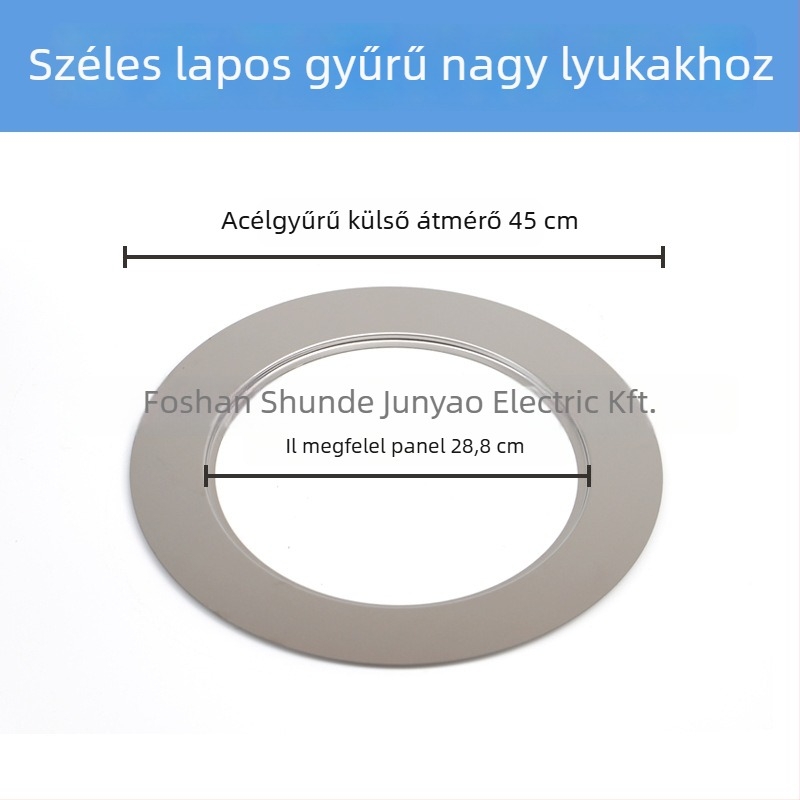 Junyao JDGQ rozsdamentes acél lapos felületű gyűrű elektromos tűzhelyhez — edényekhez való kiegészítő