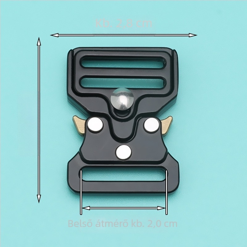 Övcsat táskákhoz: Cobra csat, cinkötvözet, utcai stílus, 2025 tavasz kiadás