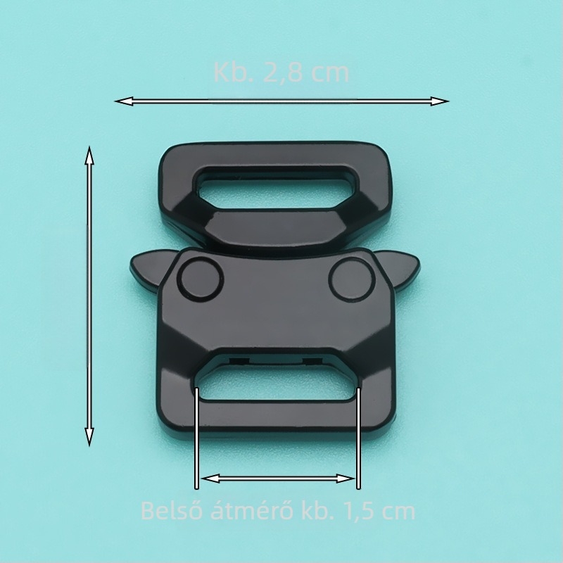 Övcsat táskákhoz: Cobra csat, cinkötvözet, utcai stílus, 2025 tavasz kiadás