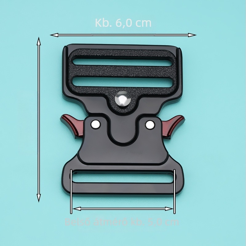 Övcsat táskákhoz: Cobra csat, cinkötvözet, utcai stílus, 2025 tavasz kiadás