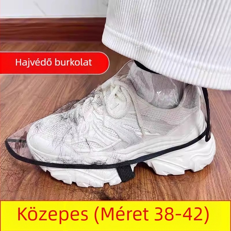 Átlátszó vízálló cipővédők fodrászoknak – újrahasználható, porálló felső védő