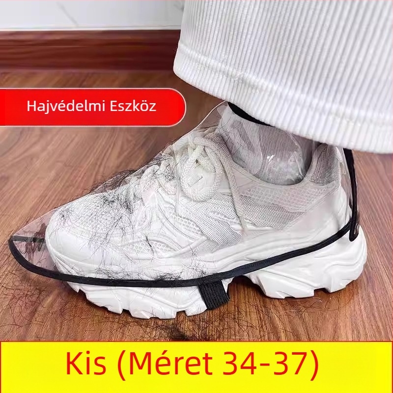 Átlátszó vízálló cipővédők fodrászoknak – újrahasználható, porálló felső védő