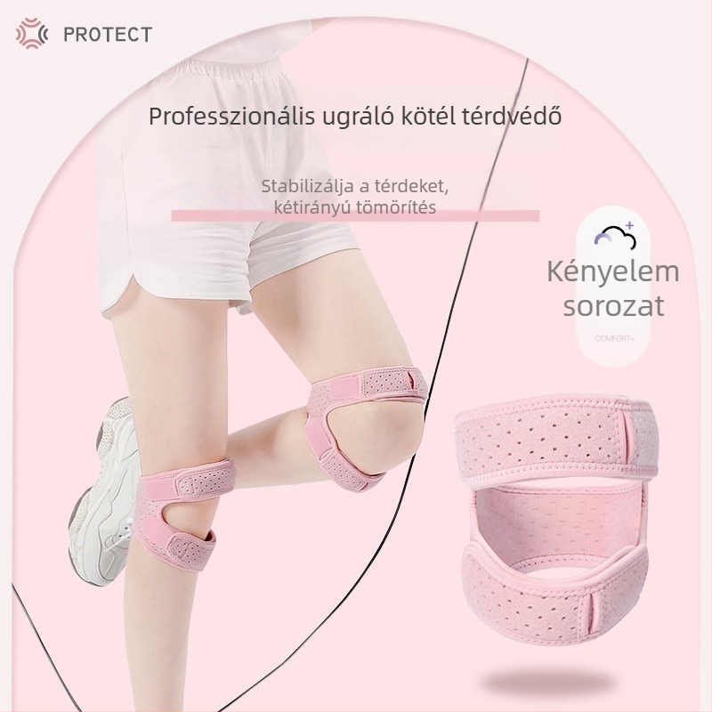 Tartini térdvédő polyeszter rostból, felnőtteknek, badmintonhoz, alsó lábszár védelem