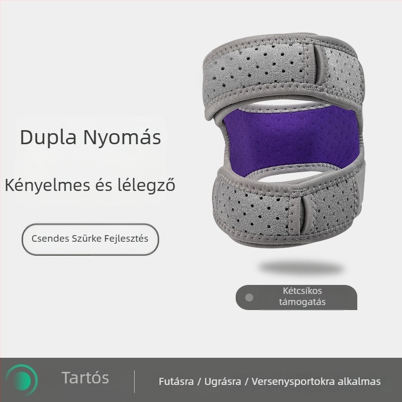 Tartini térdvédő polyeszter rostból, felnőtteknek, badmintonhoz, alsó lábszár védelem