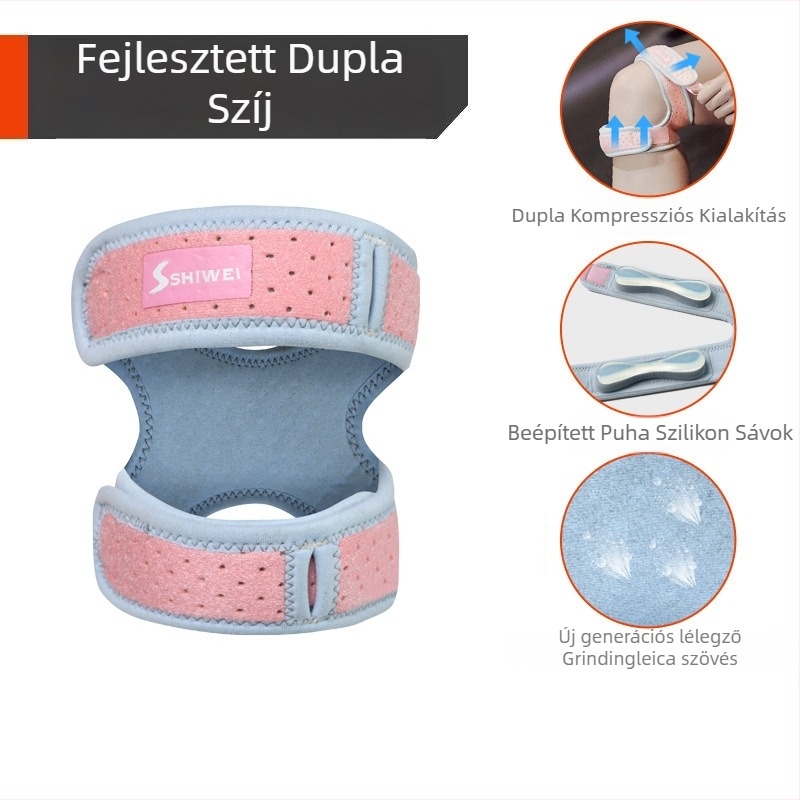Tartini térdvédő polyeszter rostból, felnőtteknek, badmintonhoz, alsó lábszár védelem