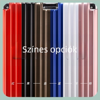 Unisex bőrönd alumínium-magnézium ötvözetű, TSA kombinációs záras, modell 8006/8007, univerzális kerekek, súly 4.3–6.5 kg