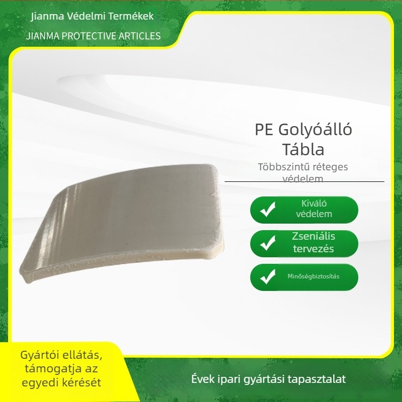 GA3 PE páncélpanel – Jianma Protection, anyag PE, tömeg 1000, vastagság 19–21 mm, biztonsági alkalmazásokhoz