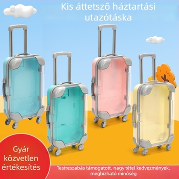 Szimulált sminkes utazótáska tárolóval, ABS játék, 2 vagy 4 pár műszempilla, 4–6 évesek számára