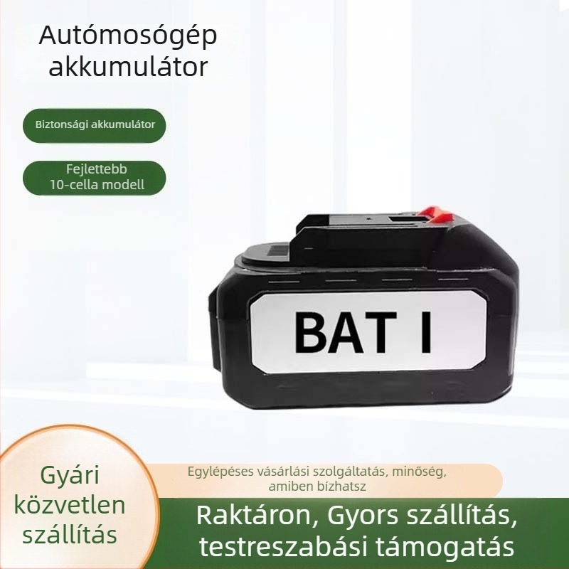 Say one vezeték nélküli autómosó gép – ABS műanyag pisztolyfej, műanyag fogantyú, súly 2500 g