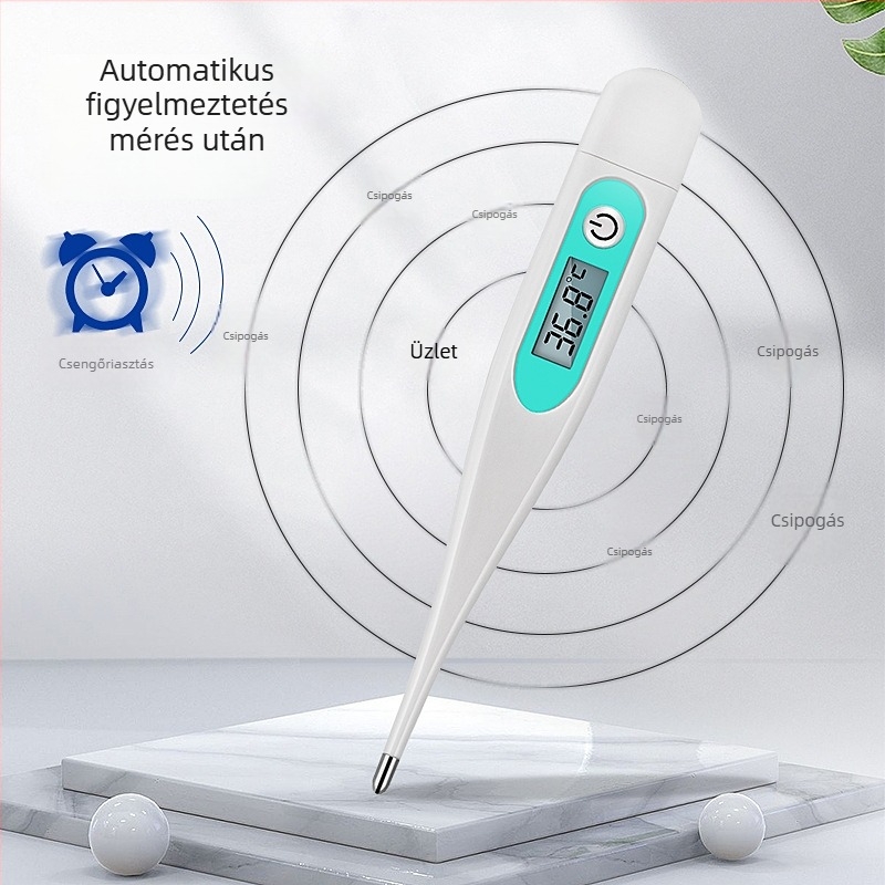 Yourian hőmérő – elektronikus digitális hőmérő otthoni használatra, hónalji és szájban méréssel, babák, gyermekek és felnőttek számára, modell Thermometer, Yuehe Injection 20212070650