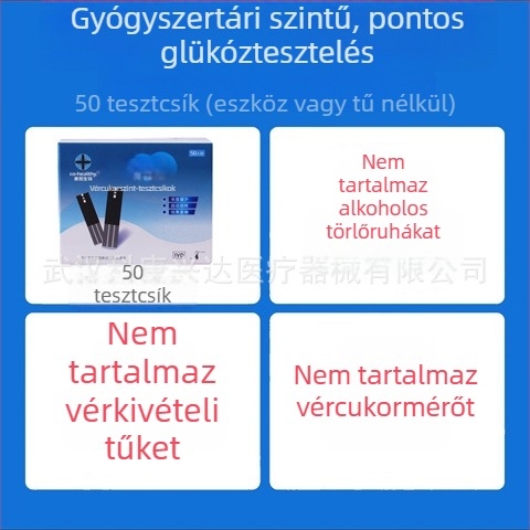 KH-100 vércukor tesztcsíkok otthoni használatra — KH-100 vércukormérő Kanghe, felnőtteknek, országos garancia, orvosi szabvány Zhejiang Machinery Injection 20162220827