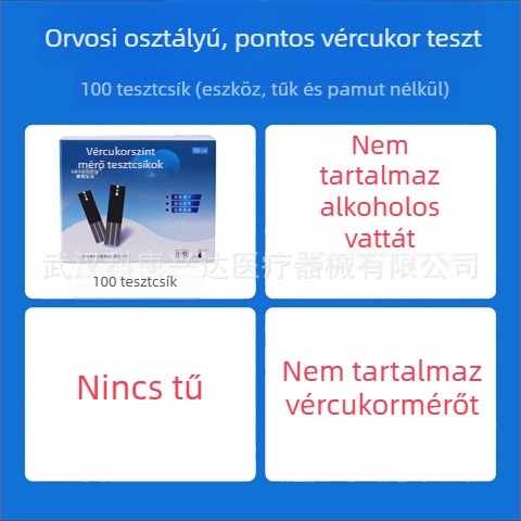 KH-100 vércukor tesztcsíkok otthoni használatra — KH-100 vércukormérő Kanghe, felnőtteknek, országos garancia, orvosi szabvány Zhejiang Machinery Injection 20162220827