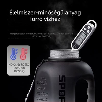 Műanyag pohár nagy hassal, modern minimalistikus stílus, dupla ivófunkció, PC anyag, két darabos készlet