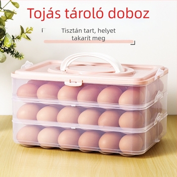 Lan Xiang tojás tároló doboz hűtőszekrényhez — élelmiszer-minőségű műanyag, Kínában gyártva