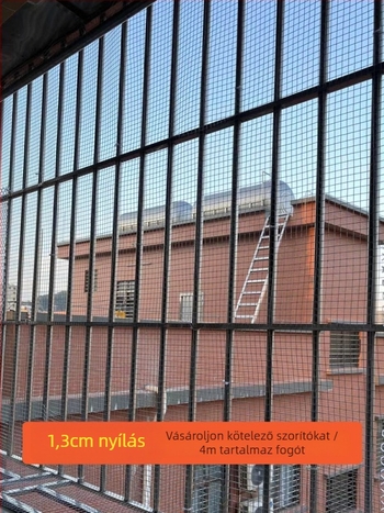 Galvanizált vasdrót háló ablakvédő kerítéshez, erkélyvédő háló és háziállat‑rács