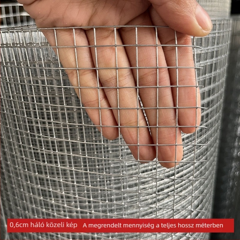 Galvanizált vasdrót háló ablakvédő kerítéshez, erkélyvédő háló és háziállat‑rács