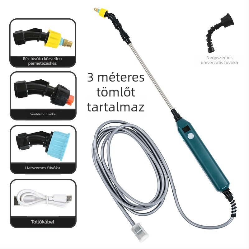 Elektromos permetezőpisztoly otthoni kertészkedéshez, multifunkcionális automatizált kis vízpermetező