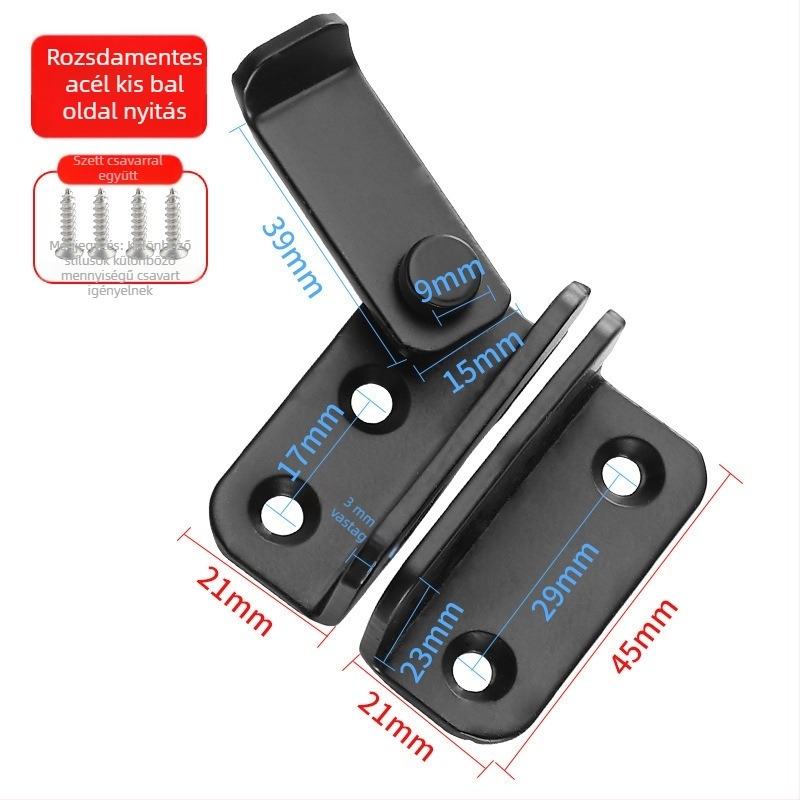 G2010 rozsdamentes acél ajtózár, faajtókhoz és irodai szekrényekhez, modern egyszerű stílus