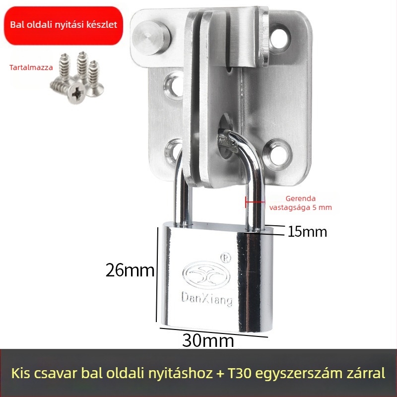 G2010 rozsdamentes acél ajtózár, faajtókhoz és irodai szekrényekhez, modern egyszerű stílus
