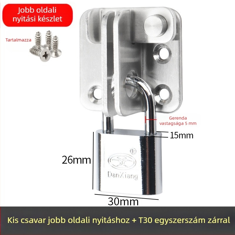 G2010 rozsdamentes acél ajtózár, faajtókhoz és irodai szekrényekhez, modern egyszerű stílus