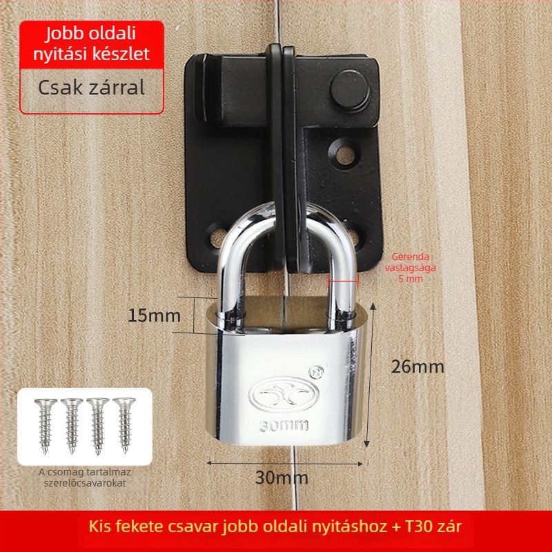 G2010 rozsdamentes acél ajtózár, faajtókhoz és irodai szekrényekhez, modern egyszerű stílus